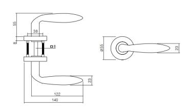 ProGriff TD-Jupiter auf Rosette– Edelstahl